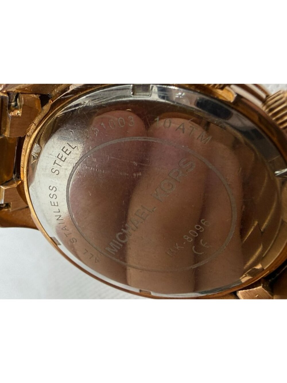 Michael Kors Runway MK8096 Men’s Rose Gold Chronograph Stainless Steel Watch - Picture 11 of 11